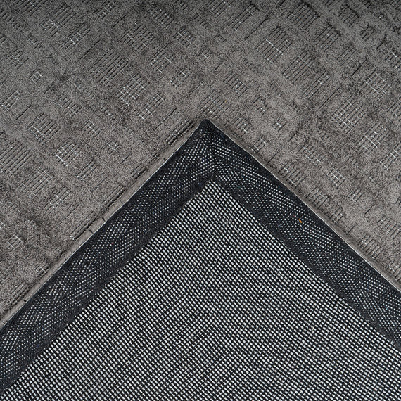 Kay Viscose vloerkleed - Karma Antraciet