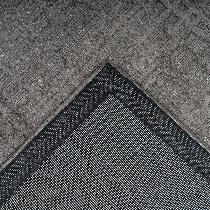 Viscose vloerkleed - Karma Antraciet