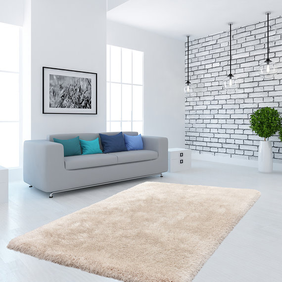Kay Shaggy vloerkleed - Cosy Creme