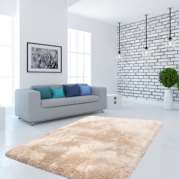 Kay Shaggy vloerkleed - Cosy Zalm/Creme