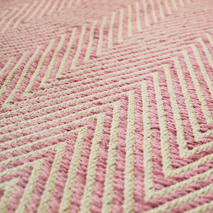 Modern vloerkleed - Abstruse Panel Roze