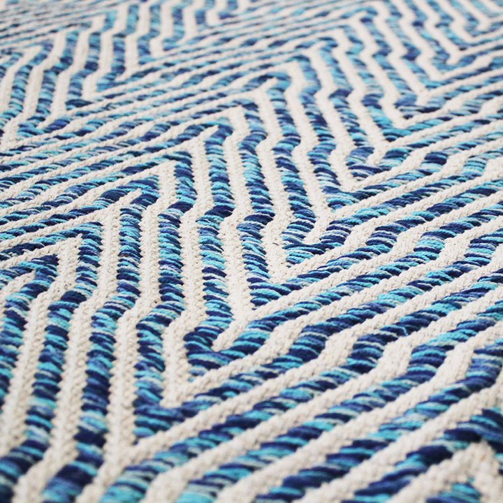 Modern vloerkleed - Abstruse Current Blauw