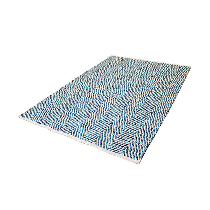 Modern vloerkleed - Abstruse Current Blauw