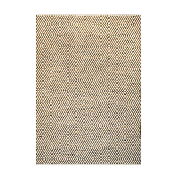Kay Modern vloerkleed - Abstruse Diamond Beige/Bruin