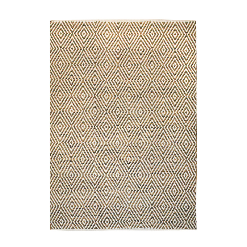 Modern vloerkleed - Abstruse Diamond Beige/Bruin - sfeer