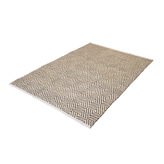 Kay Modern vloerkleed - Abstruse Diamond Beige/Bruin
