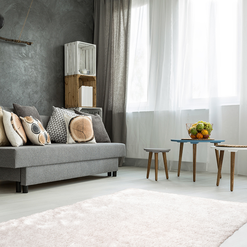 Hoogpolig vloerkleed - Snuggy Lichtroze