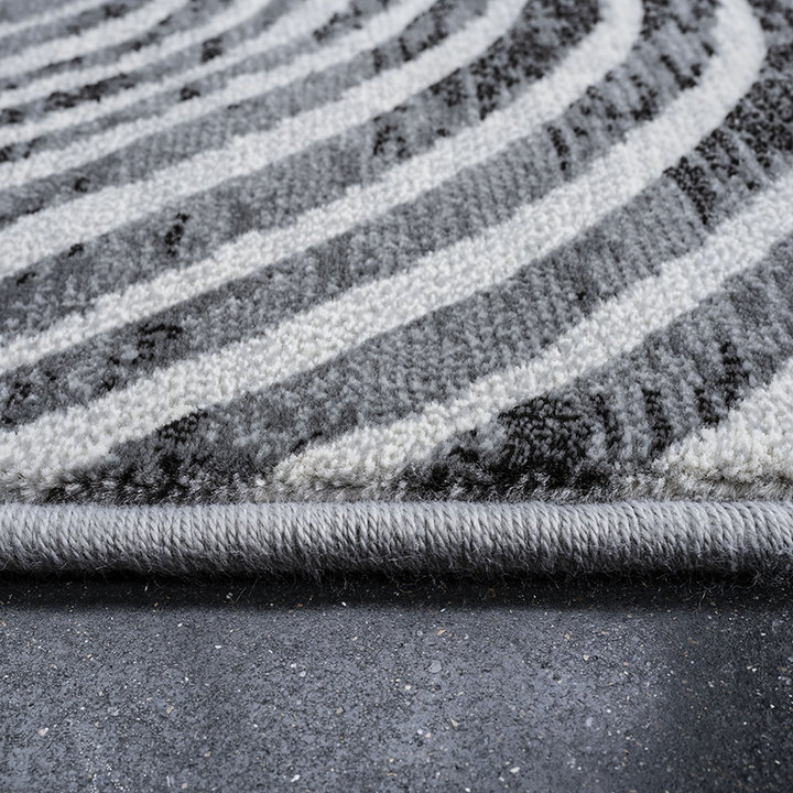 Modern vloerkleed - Alvie Zwart 7696