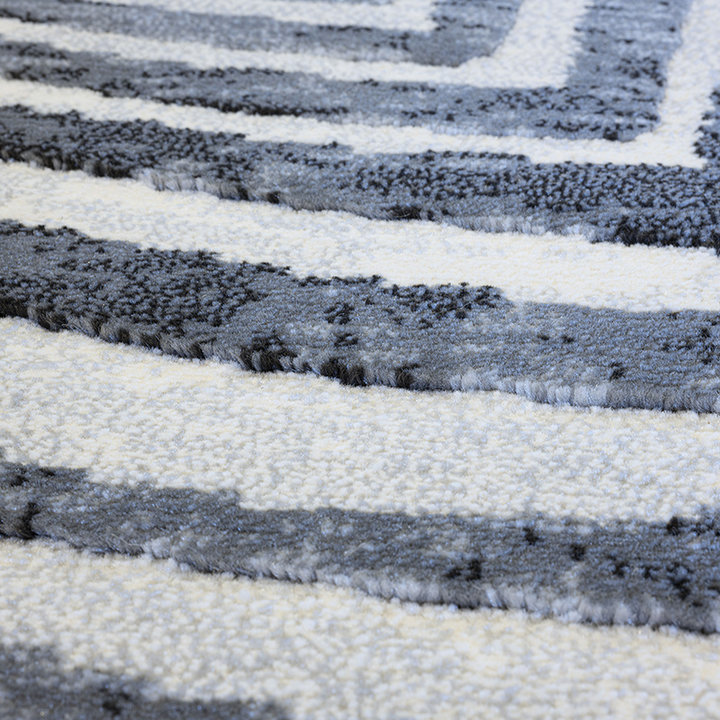 Modern vloerkleed - Alvie Zwart 7696