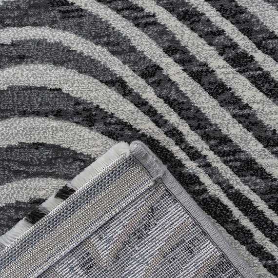 Antoin Carpets Modern vloerkleed - Alvie Zwart 7696