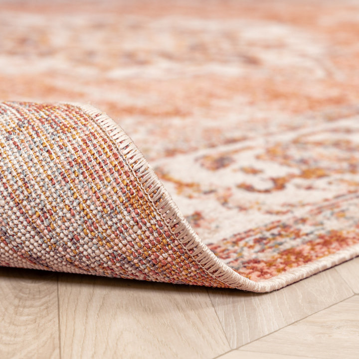 Dywan vintage - Spring Medaillon Terakota/Kremowy