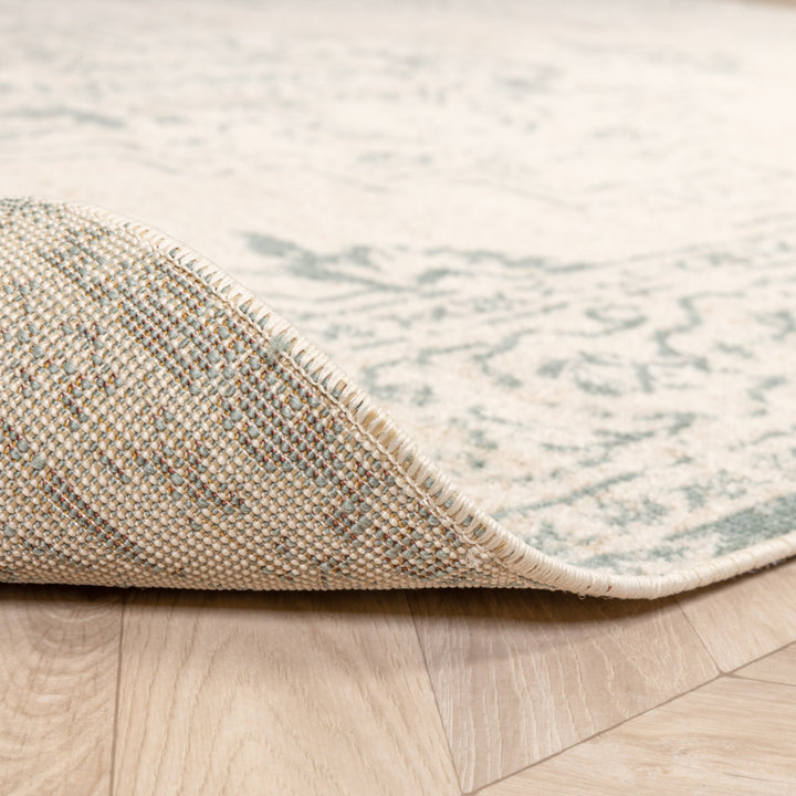 Vintage vloerkleed - Spring Ethnic Creme/Groen