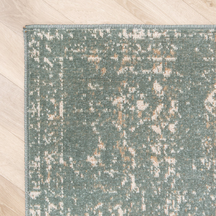 Vintage vloerkleed - Spring Ethnic Groen/Creme