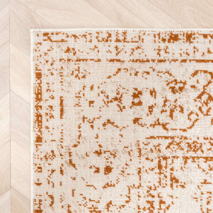 Dywan vintage - Spring Ethnic Kremowy/Terakota