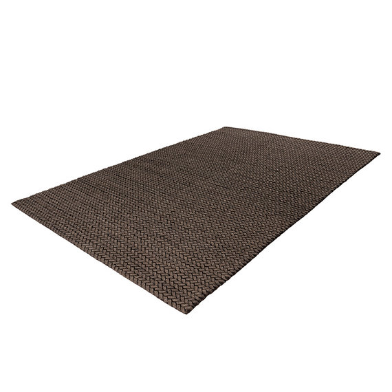 Kay Wollen vloerkleed - Braid Bruin