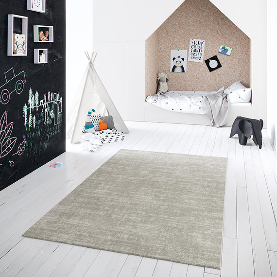 Antoin Carpets Hoogpolig vloerkleed - Orlando Taupe Creme 570