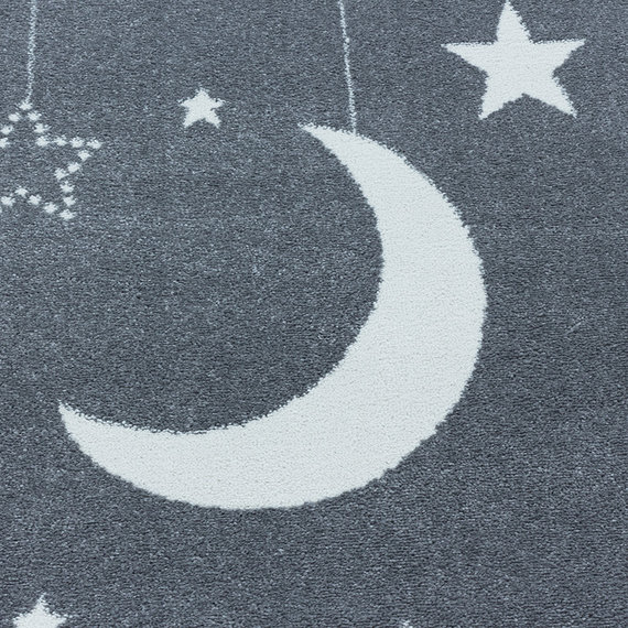 Adana Carpets Rond kindervloerkleed - Fleurtje Maan Roze