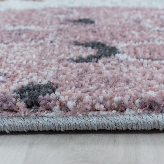 Adana Carpets Rond kindervloerkleed - Fleurtje Planeten Wit