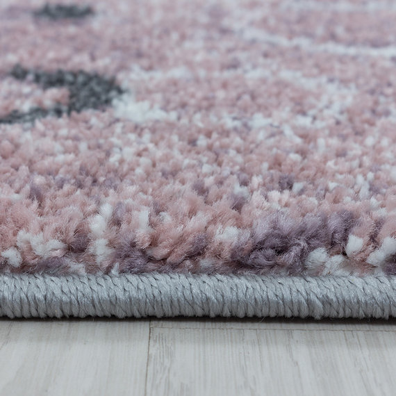Adana Carpets Rond kindervloerkleed - Fleurtje Planeten Grijs