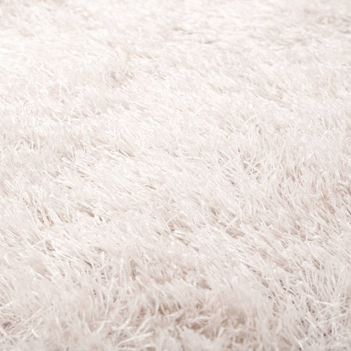 Rond hoogpolig vloerkleed - Snuggy Lichtroze