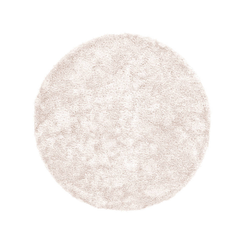 Rond hoogpolig vloerkleed - Snuggy Lichtroze - sfeer