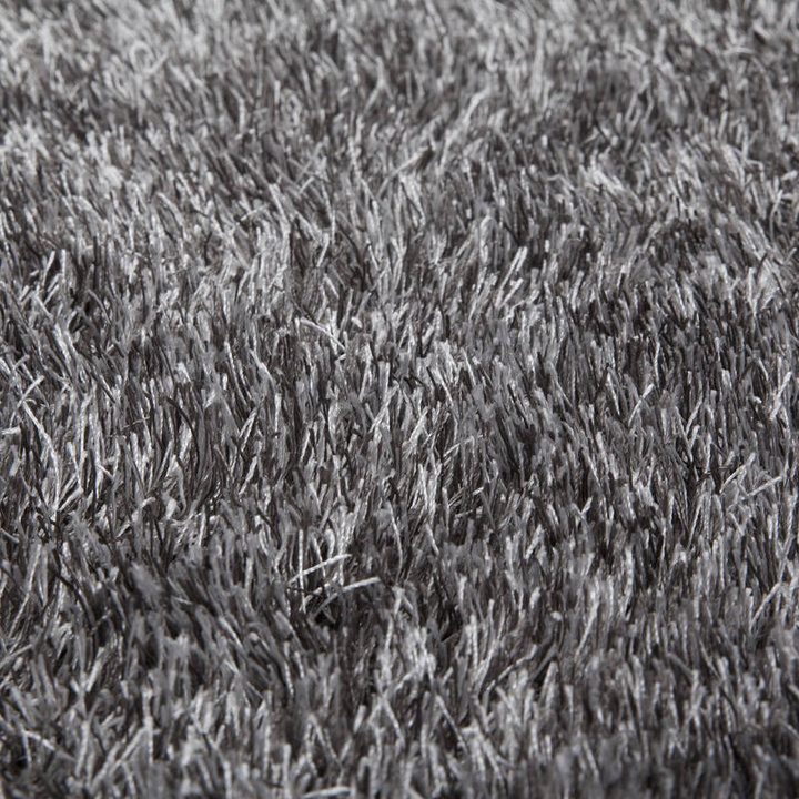 Rond hoogpolig vloerkleed - Snuggy Grijs