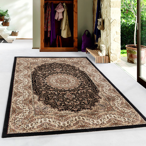 Adana Carpets Perzisch vloerkleed - Kashmir Zwart 2606