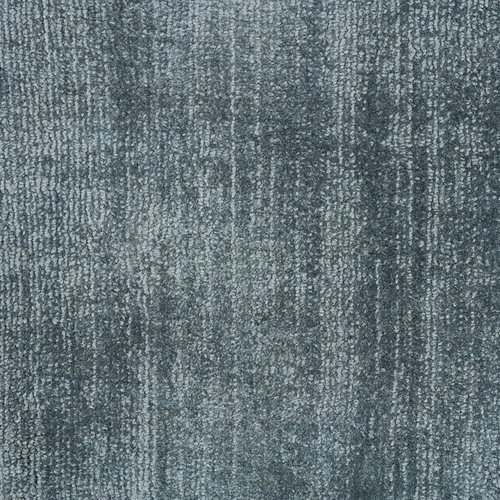 Rond viscose vloerkleed - Pearl Blauw/Groen