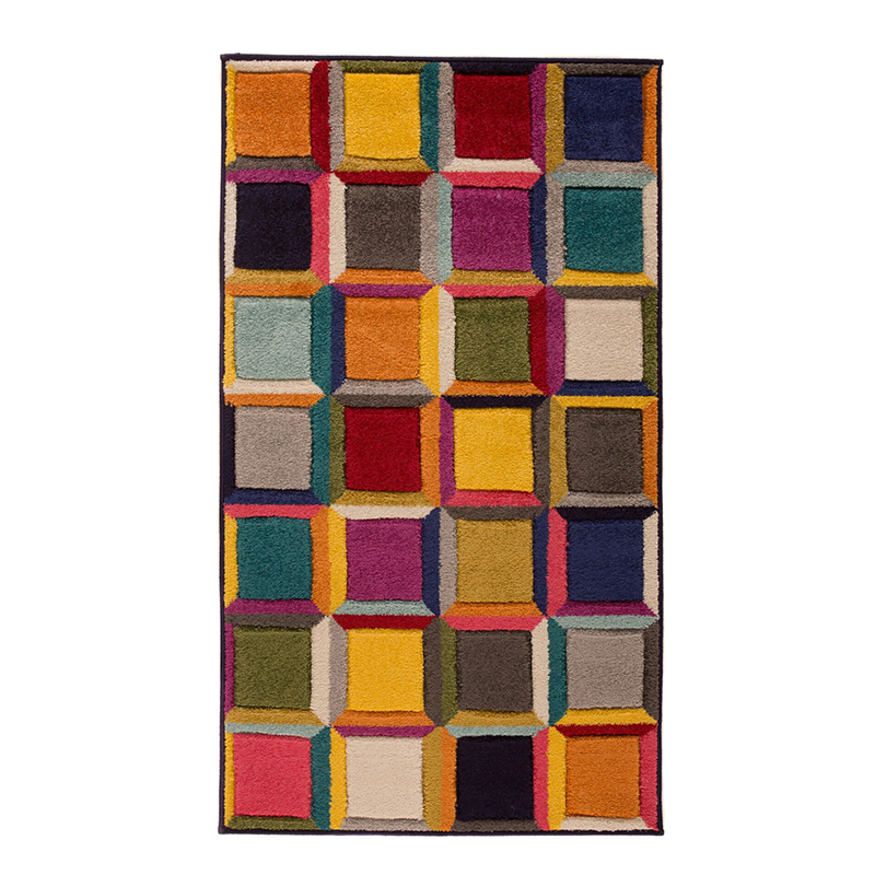 Modern vloerkleed - Spectro Waltz Multicolor - sfeer