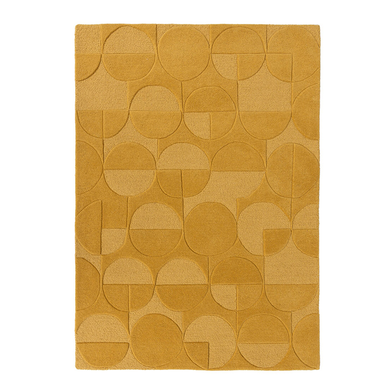 Modern vloerkleed - Mozo Gigi Okergeel - sfeer