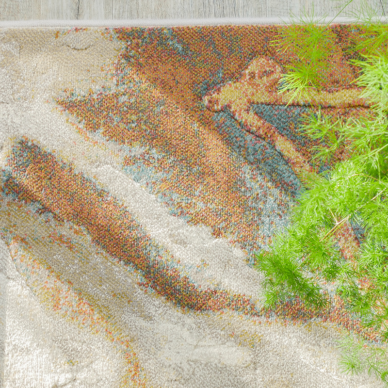 Rond modern vloerkleed - Acampo 7270 - sfeer