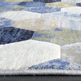 Antoin Carpets Ovaal modern vloerkleed - Amado Blauw 5161