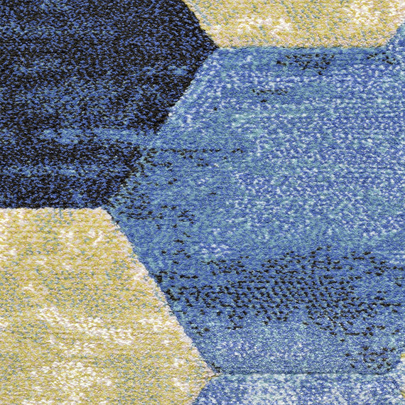 Antoin Carpets Ovaal modern vloerkleed - Amado Blauw 5161