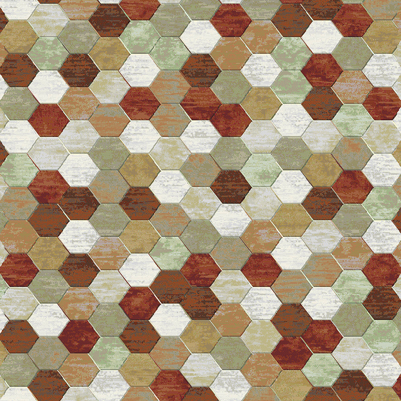 Rond modern vloerkleed - Amado Multicolor 6474 - sfeer