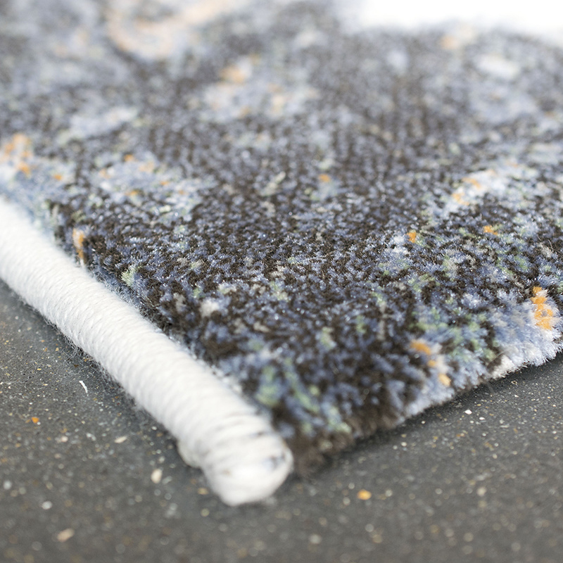 Vierkant modern vloerkleed - Aspen Blauw 8656 - sfeer