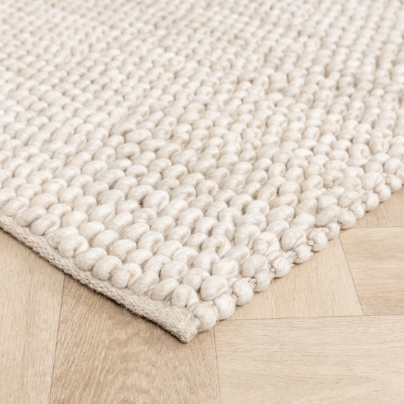 FRAAI Wollen vloerkleed - Luminous Creme/Wit