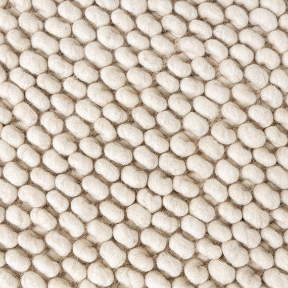 FRAAI Wollen vloerkleed - Luminous Creme/Wit