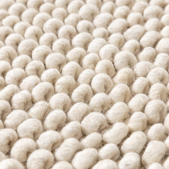 FRAAI Wollen vloerkleed - Luminous Creme/Wit