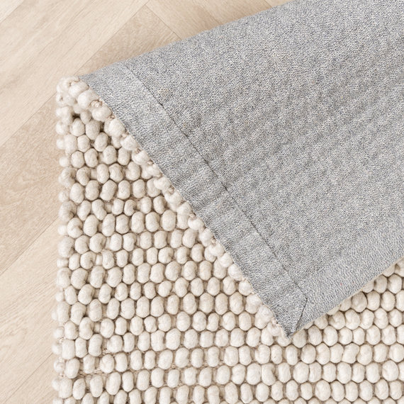 FRAAI Wollen vloerkleed - Luminous Creme/Wit