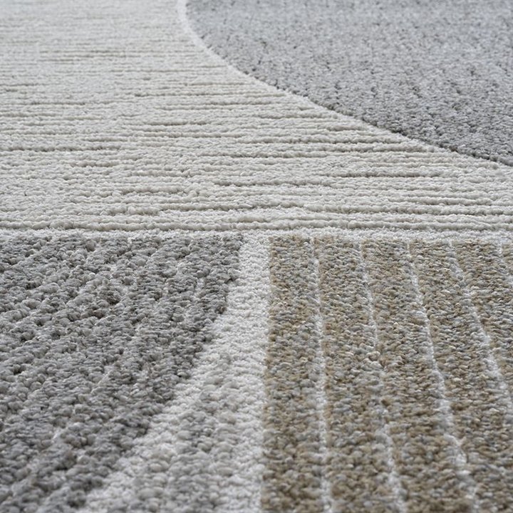 Rond modern vloerkleed - Verwood 6191