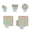 Rond jute buitenkleed - Nomad Aztec Creme - thumbnail 5