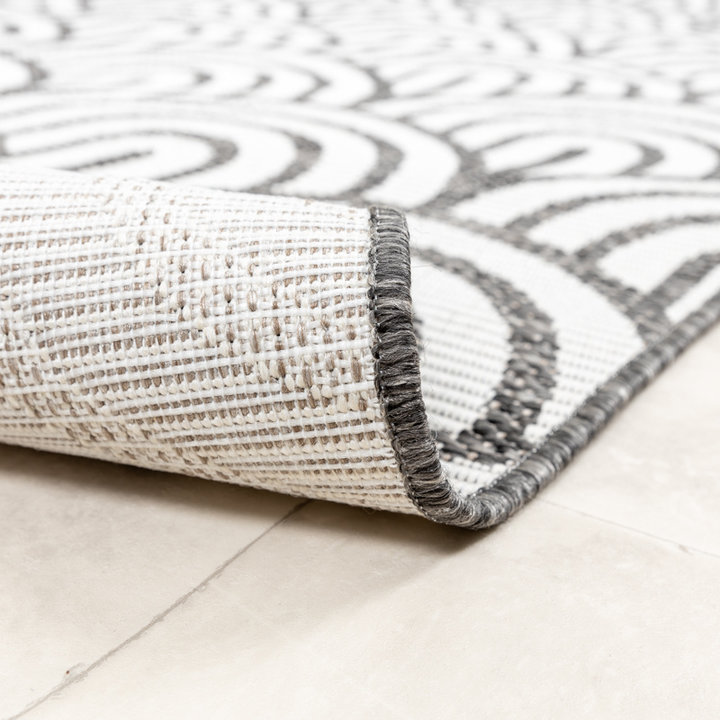 Rond buitenkleed - Summer Arch Grijs