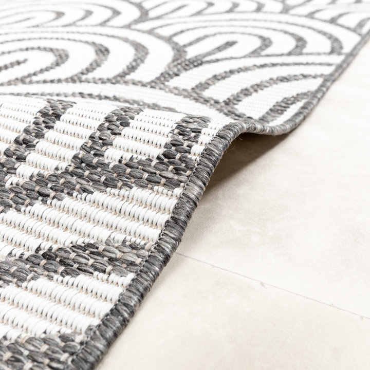 Rond buitenkleed - Summer Arch Grijs