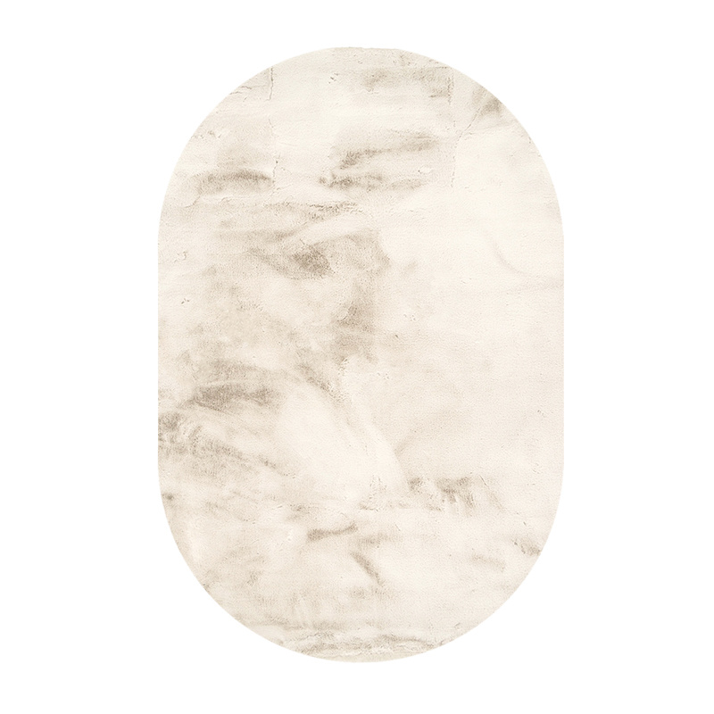 Ovaal hoogpolig vloerkleed - Comfy Supreme Creme - sfeer