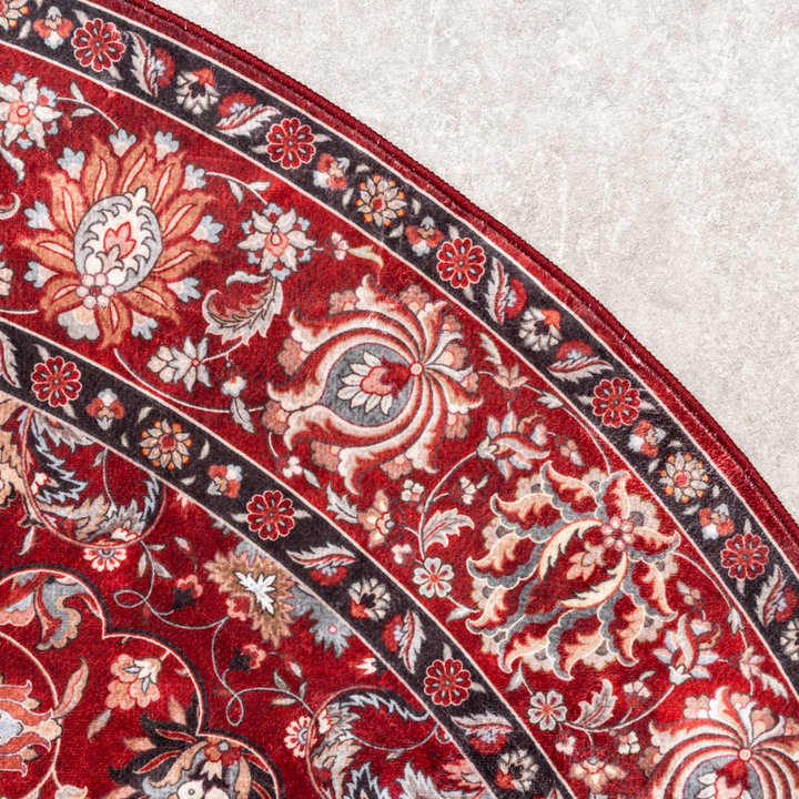 Dywan okrągły vintage - Imagine Medallion Czerwony