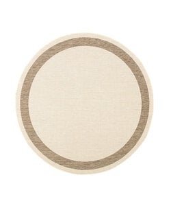 Rond jute buitenkleed - Nomad Edge Creme