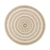 Rond jute buitenkleed - Nomad Aztec Creme - thumbnail 1