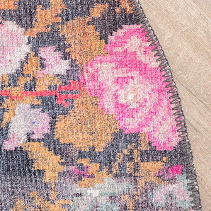 Rond Rozenkelim vloerkleed - Rosa Pink