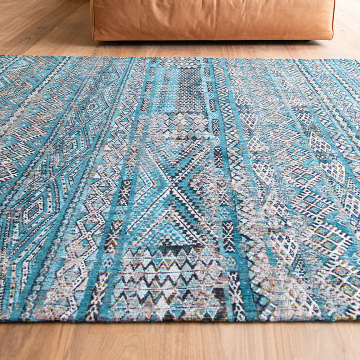 Vintage vloerkleed - Antiquarian Kilim Blauw 9110