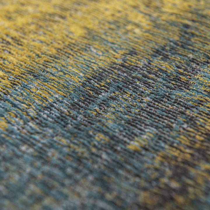 Vintage vloerkleed - Atlantic Monetti Blauw/Geel 9119